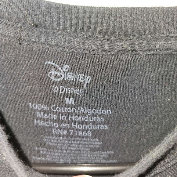 Disney Black Cotton T-Shirt - Picture 2 of 2